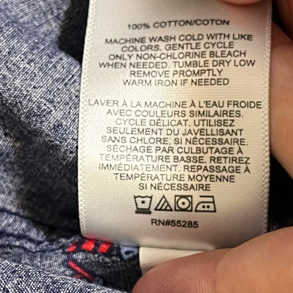 Express Mens M/L Non-binary Button Down Casual BBQ Cookout Summer Shirt Unisex